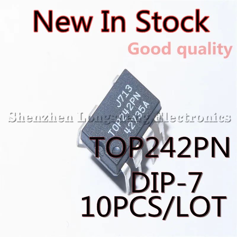 10PCS/LOT TOP242P TOP242PN DIP-7 Power management chip New In Stock