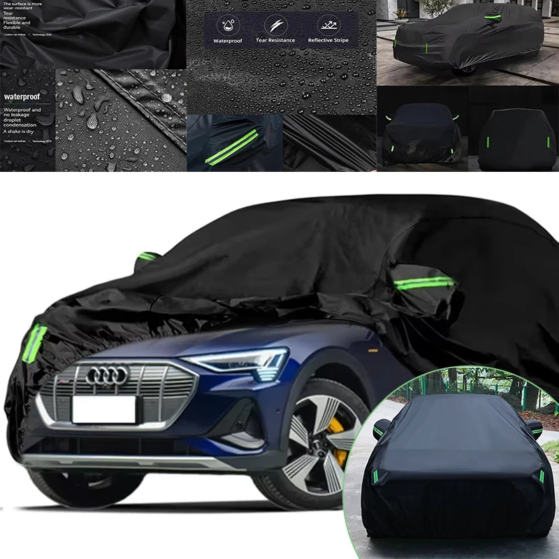 

Полный чехол для автомобиля Audi e-tron, ветрозащитный, водонепроницаемый, пыленепроницаемый, с защитой от солнца и ультрафиолета, со светоотражающей полосой