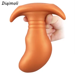 Oversized Liquid Silicone Anal Plug Dildos Stimulate Anus and Vagina Soft Penis Anal Dilator Sex Toys Butt Plug Anal Masturbator