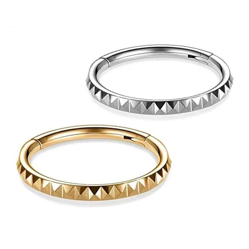 

16G New G23 Titanium Nose Rings Septum Clicker Segment Cartilage Helix Tragus Conch Earrings Nose Fashion Body Piercing Jewelry