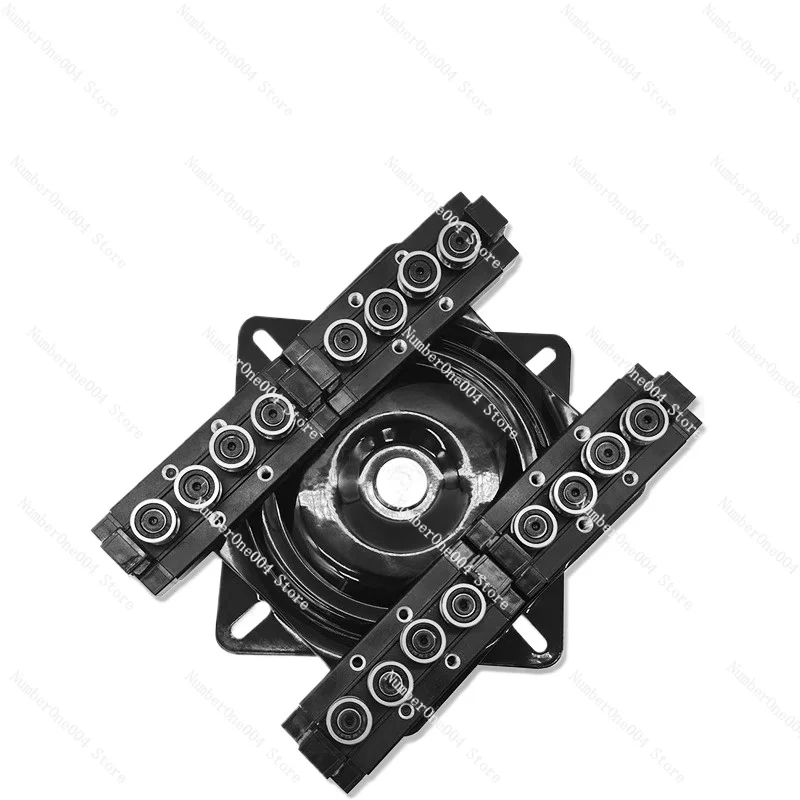 Suitable for Rotating Mid-island Slide Rail Open Dining Table Bar Table Rotating Guide Rail Bottom Support Telescopic Island