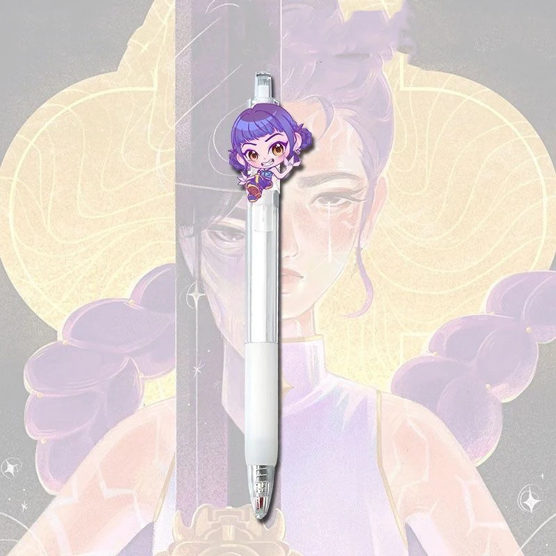 قلم جديد لـ Kpop شيطان الصيادين قلم أسود طالب تأخذ امتحان رسم لعبة أنيمي الكرتون الشكل القرطاسية لوازم الدراسة هدية للأطفال #2