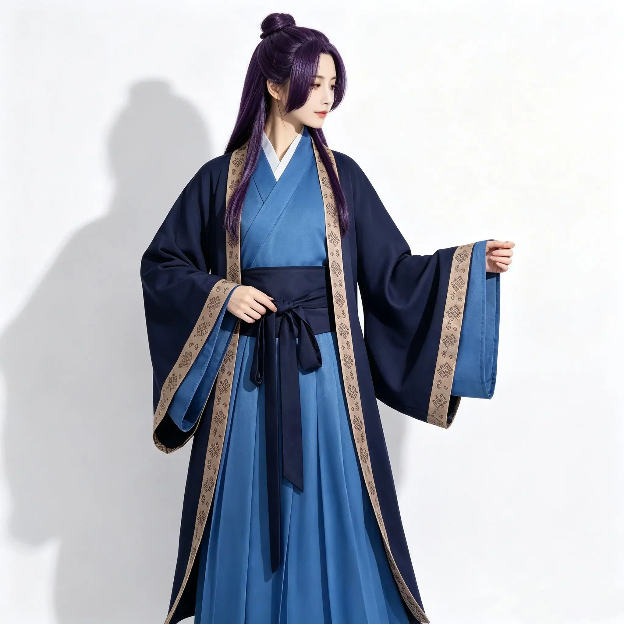 Halloween The Apothecary Diaries Jinshi Cosplay Full Set Ancient Chinese Robe Wig Headwear Belt Halloween Party Costume For Men