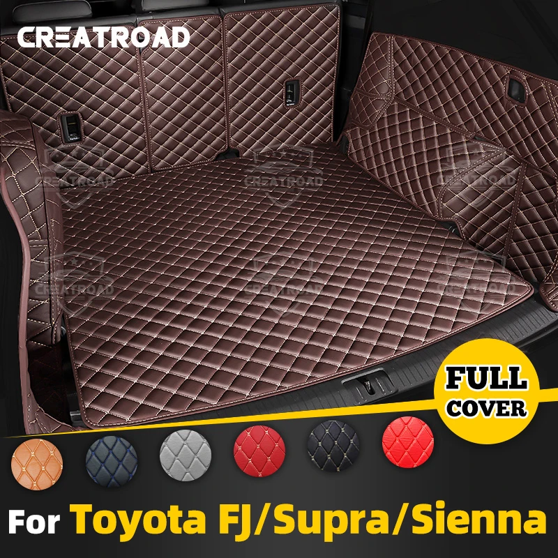 

Для Toyota FJ Supra Sienna авто полное покрытие коврик для багажника автомобильный антигрязный коврик защитный коврик грузовой вкладыш аксессуары для интерьера