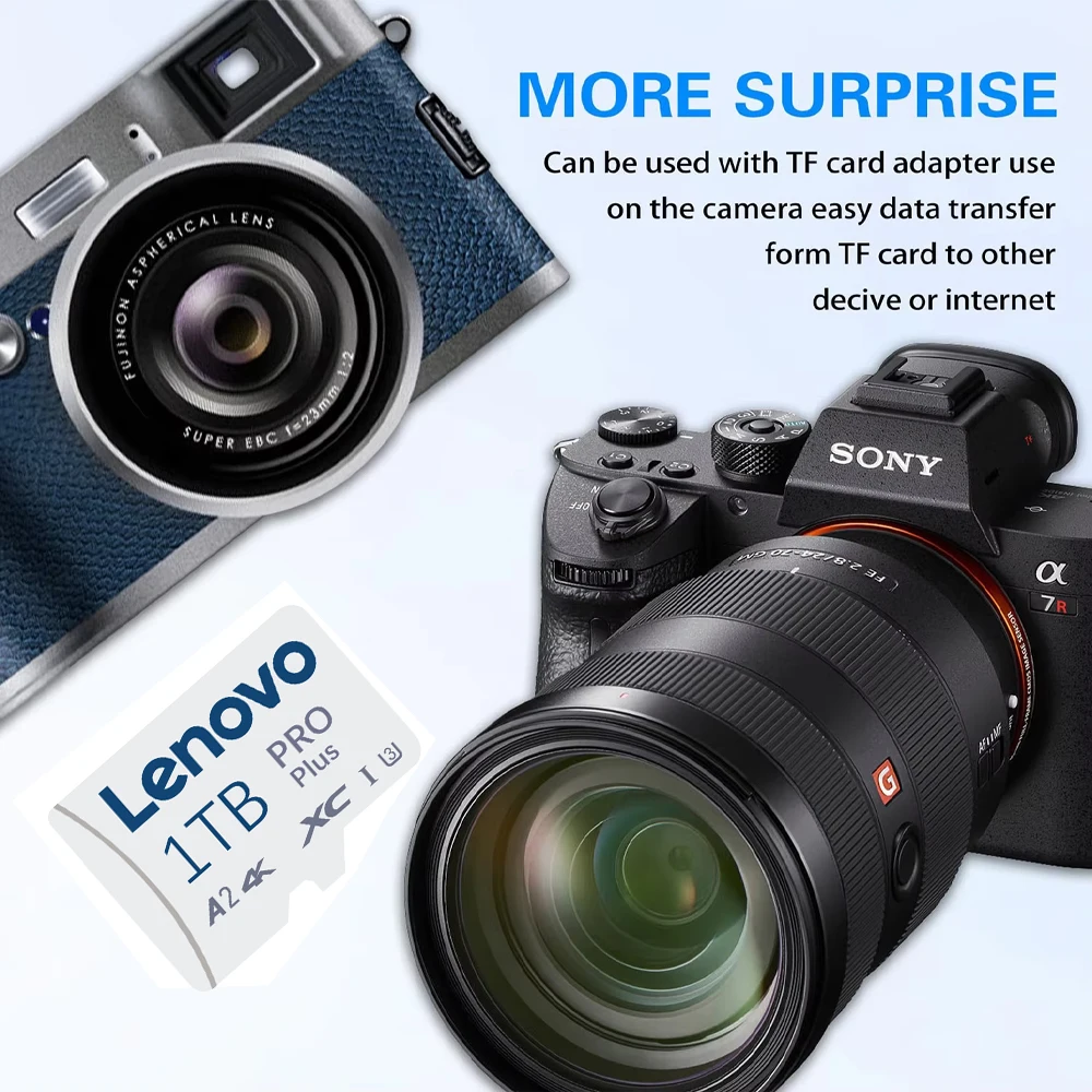 Lenovo 2TB Memory Card 128GB Class 10 V30 TF Card 1TB Mini SD Card 512GB High Speed Micro TF SD Card 256GB For Nintendo Switch