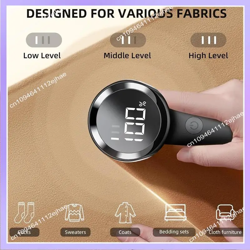 

N83R USB портативный тканевый дефаззатор цифровой бытовой шариковый инструмент с 3-скоростными скоростями для одежды, белья и ковров