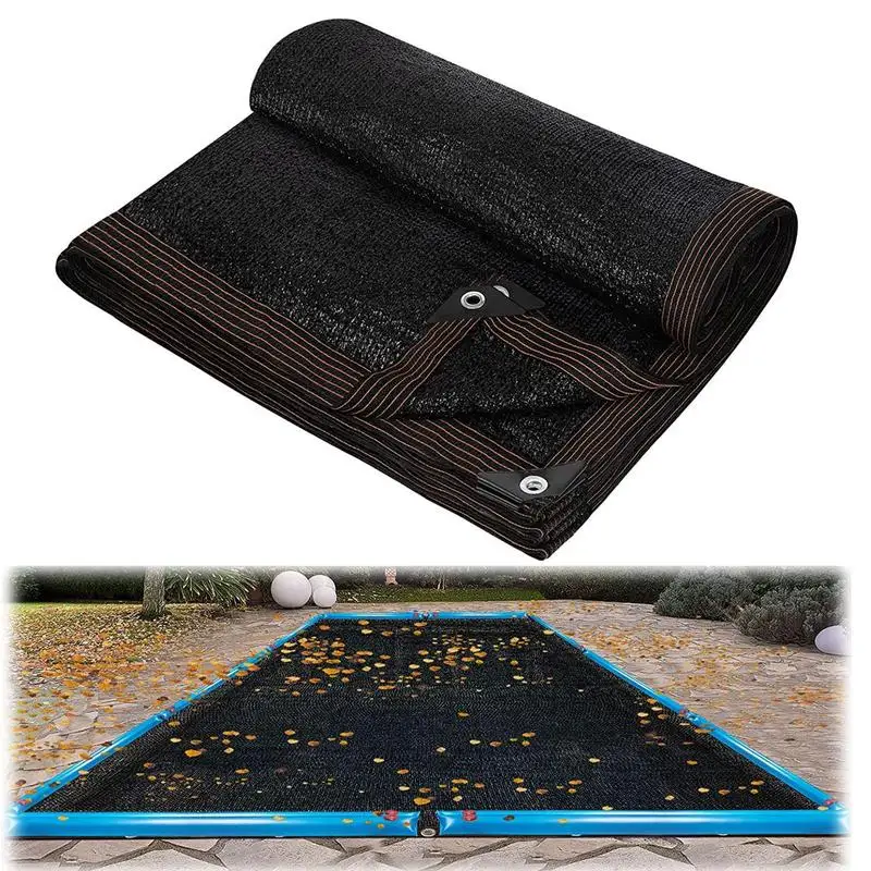 Pool Leaf Net Cover Leaf Netting For Inground And AboveGround Rectangle Pools Fine Mesh Cover Catching Leaves Sunshade