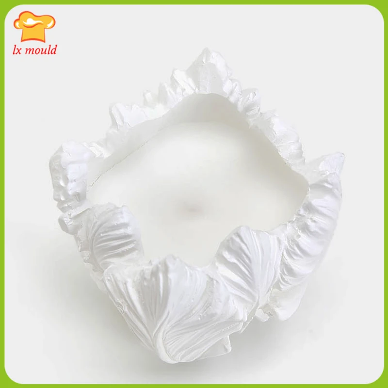 LXYY New 3D Flower-Shaped Silicone Candle Molds Reusable Mould Plaster Handmade DIY Candle Wedding Holiday Home Decor