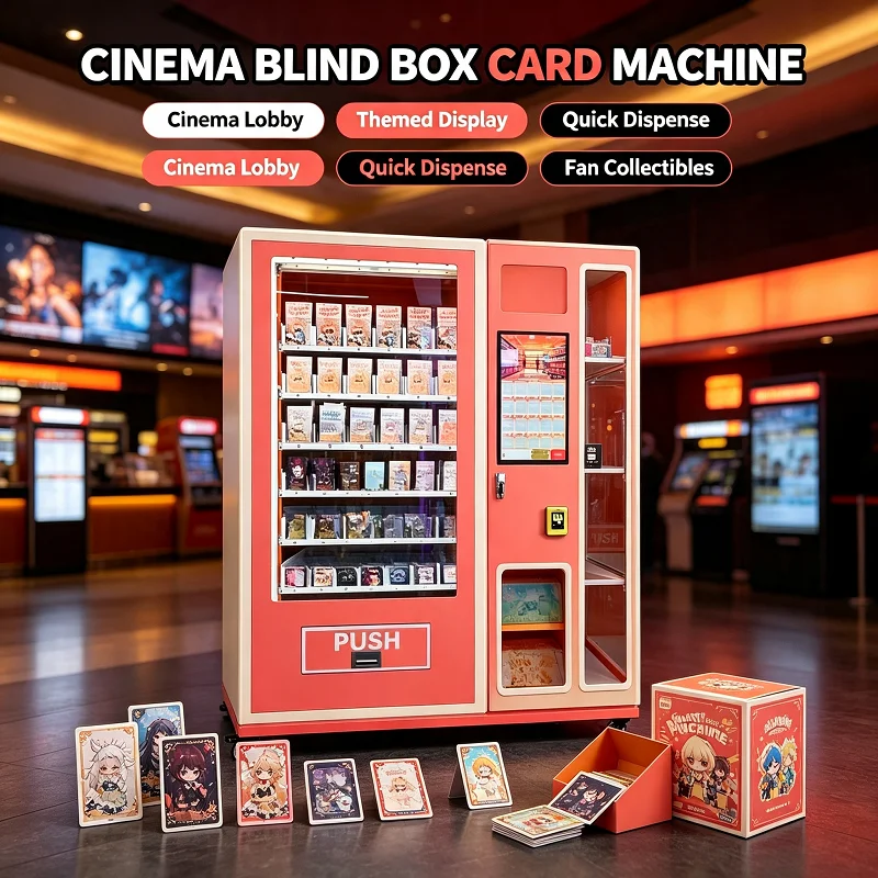 TCG Card Vending Machine Surprise Blind Box Kiosk Outdoor Playful Collectible Trading Card Dispenser Toy Gift for School Fair