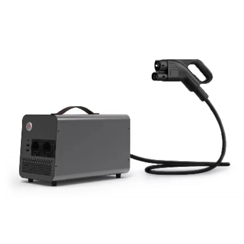 5kW Portable V2L Vehicle to Load Discharging Station, Bidirectional EV Charger Supports Electric Vehicle Power Output