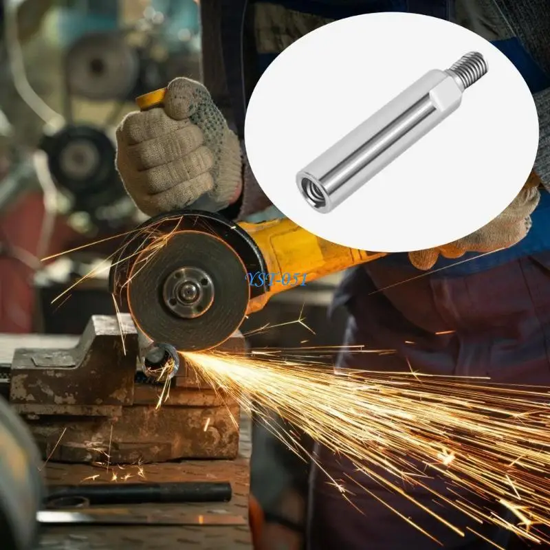 

E15A High Strength Alloy Angles Grinder Extension Rod Suitable for 100 Type Grinders Polishers Improved Control & Flexibility