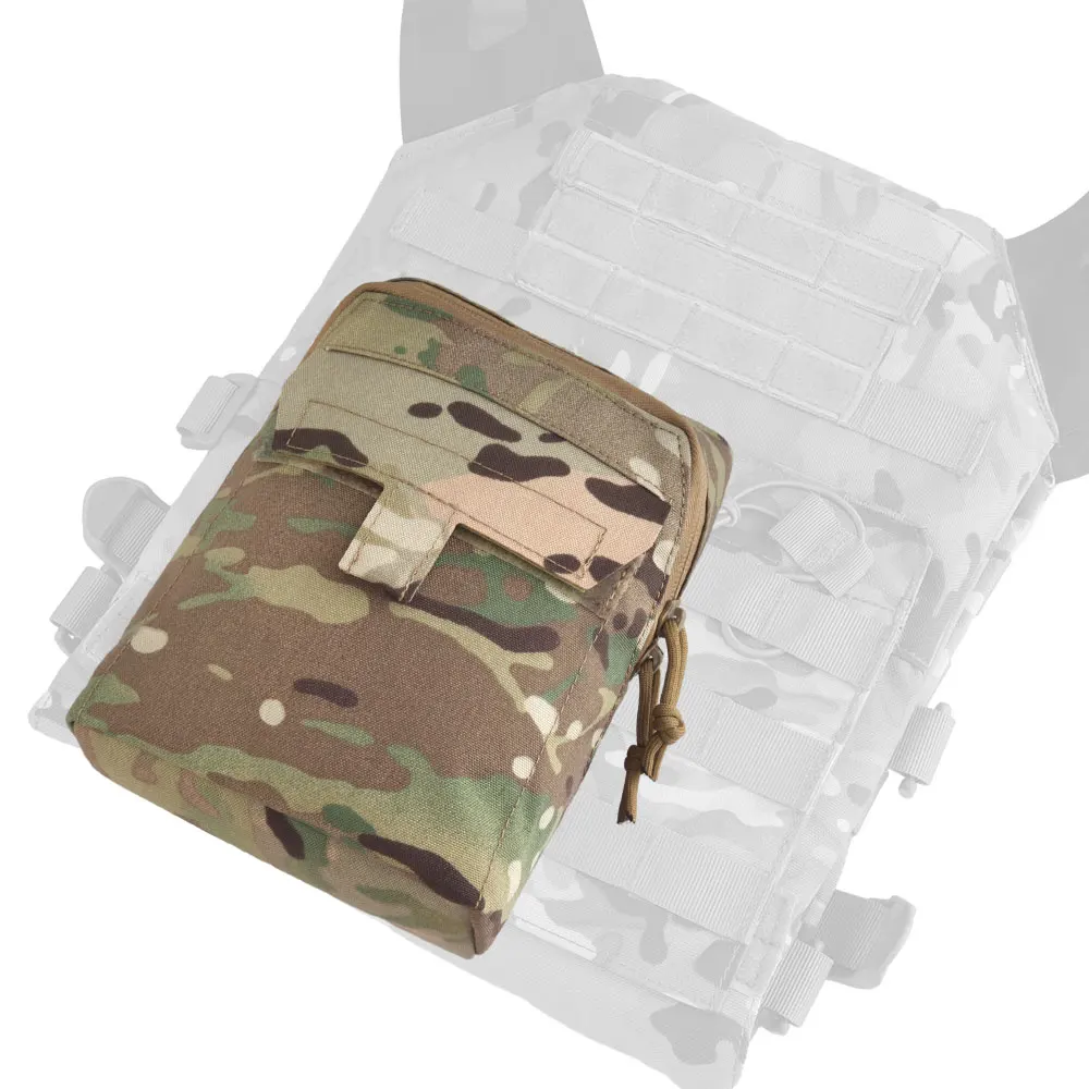 Wosport Lightweight Multi-Functional MOLLE Utility Pouch Cordura Fabric Front Pocket Rear Webbing Mount for Airsoft Gear Storage