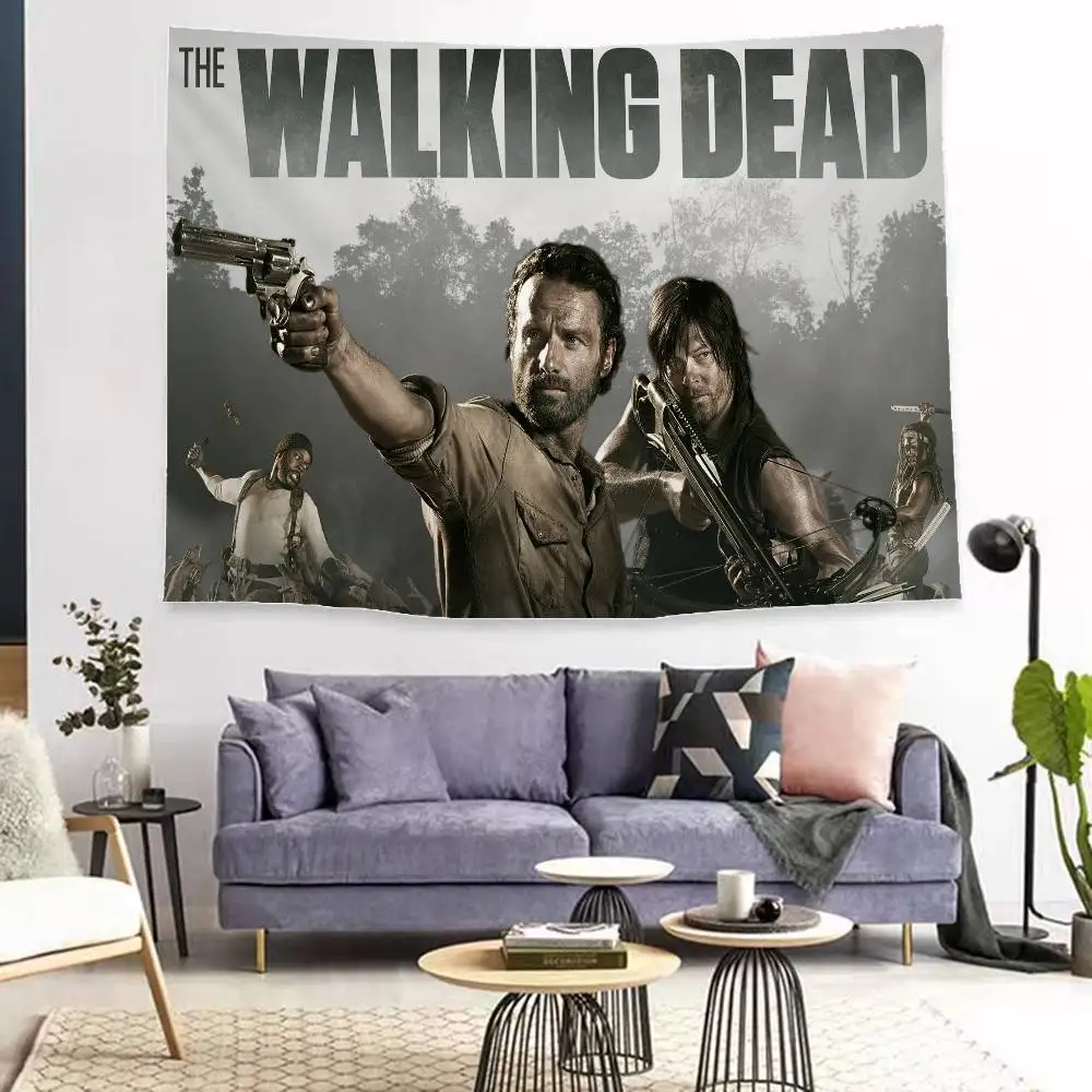 

Гобелен с героями мультфильмов «W-Walking Dead», украшение для дома, богемное украшение в стиле хиппи, гадание, домашний декор