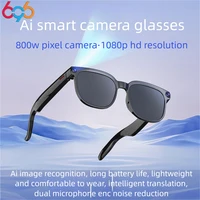 Gafas inteligentes AI, gafas de sol con Bluetooth para 8 millones de cámaras, disparar llamadas de Audio, reproductor de música y vídeo, gafas inteligentes multifuncionales para hombres
