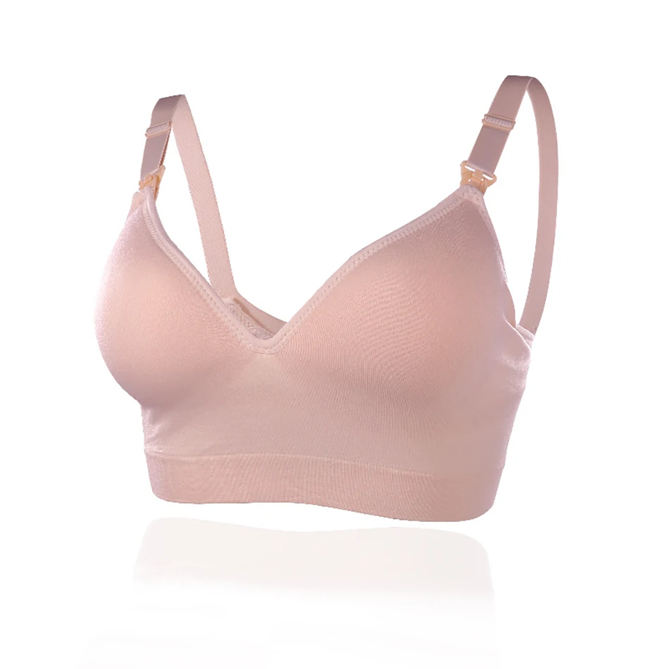 

Adjustable Maternity Nursing Bra Front Closure Wireless Leakproof Supportive Breastfeeding Underwear for Lactating Women