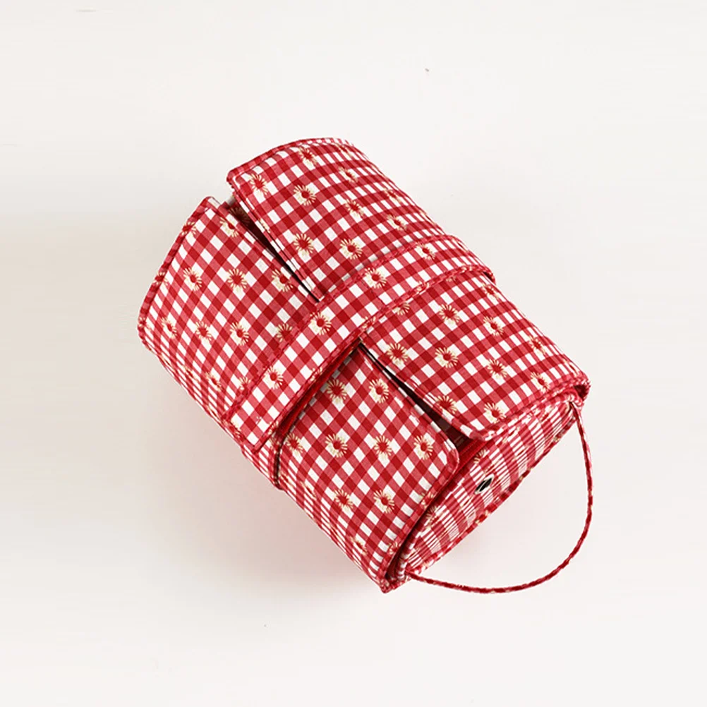 

Crochet Hook Bag Sturdy Polyester Knitting Organizer Portable Sewing Tools Storage Yarn Case for Crochet Hobbyists