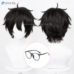 P5 Kurusu Akira parrucca Cosplay parrucca corta nera soffice Unisex Amamiya Ren parrucche Anime resistente al calore capelli sintetici + parrucca Cap