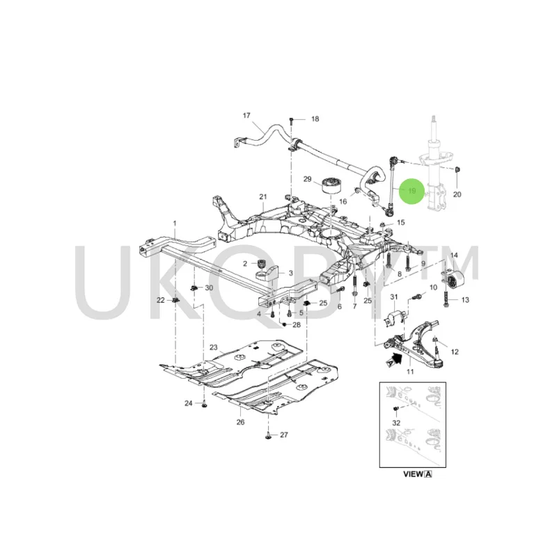 39001004 39001003 Suitable for Cr uz e GL8 and En cl av e Right front parallel bar ball head balance bar pull rod