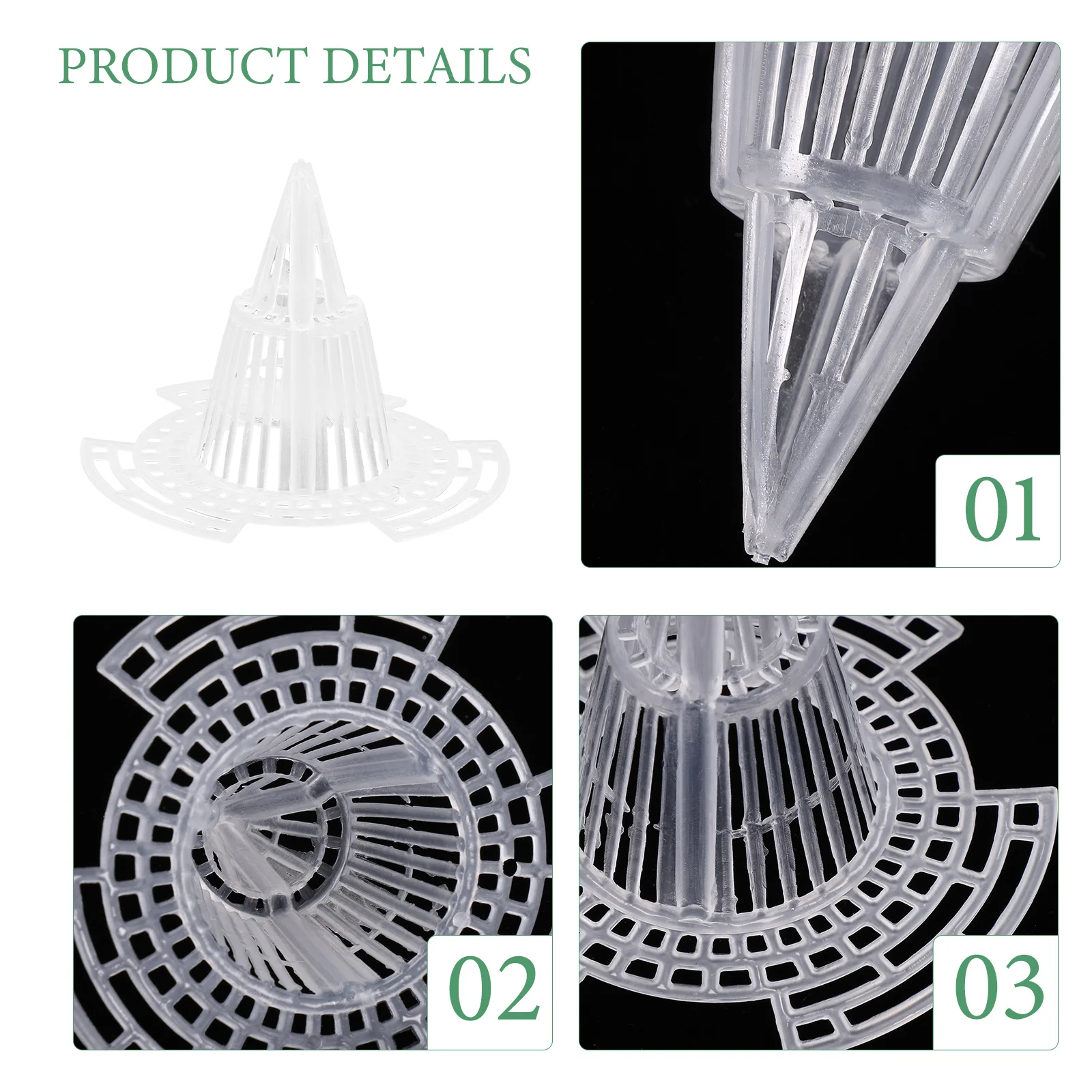 

25pcs Drain Basket Gasket Gardening Accessories Flowerpot Bottom Pad Plastic Mesh Insert for Bonsai Outdoor Planters Planter