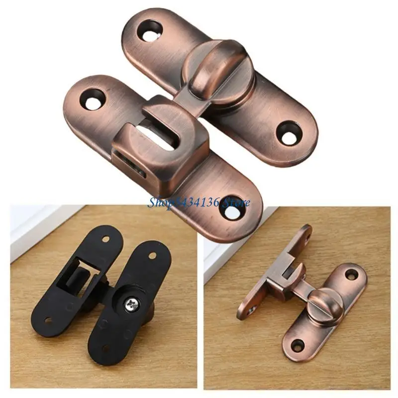 

H7ED Convenient and Sturdy Zines Alloy Door Bolt Latches No Hole Need Suitable for Multiple Door Types Home Accessory