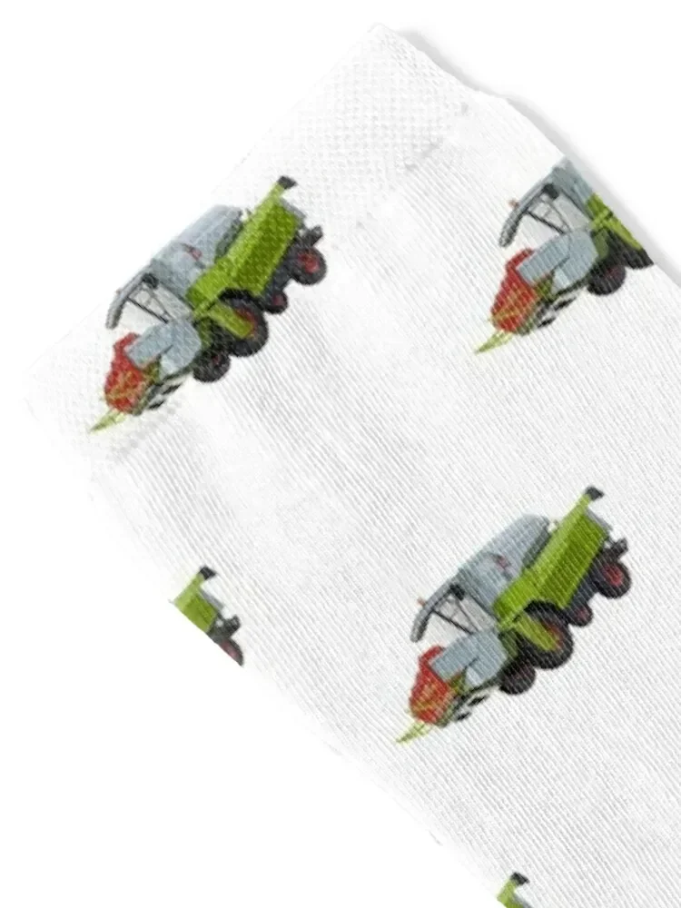 Combine harvester - gift idea for farmer Socks bright garter with print hiphop Socks Men Women's