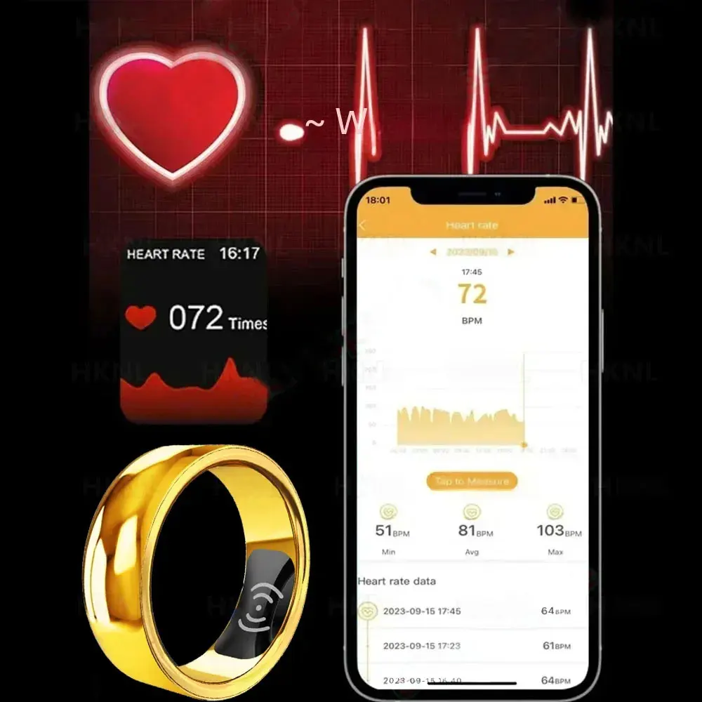 Multilingual Fitness Tracker Rings, Smart Ring, Freqüência Cardíaca, Pressão Arterial, Oxigênio, Temperatura, Sono, Calorias, Saúde, Novo, SR200