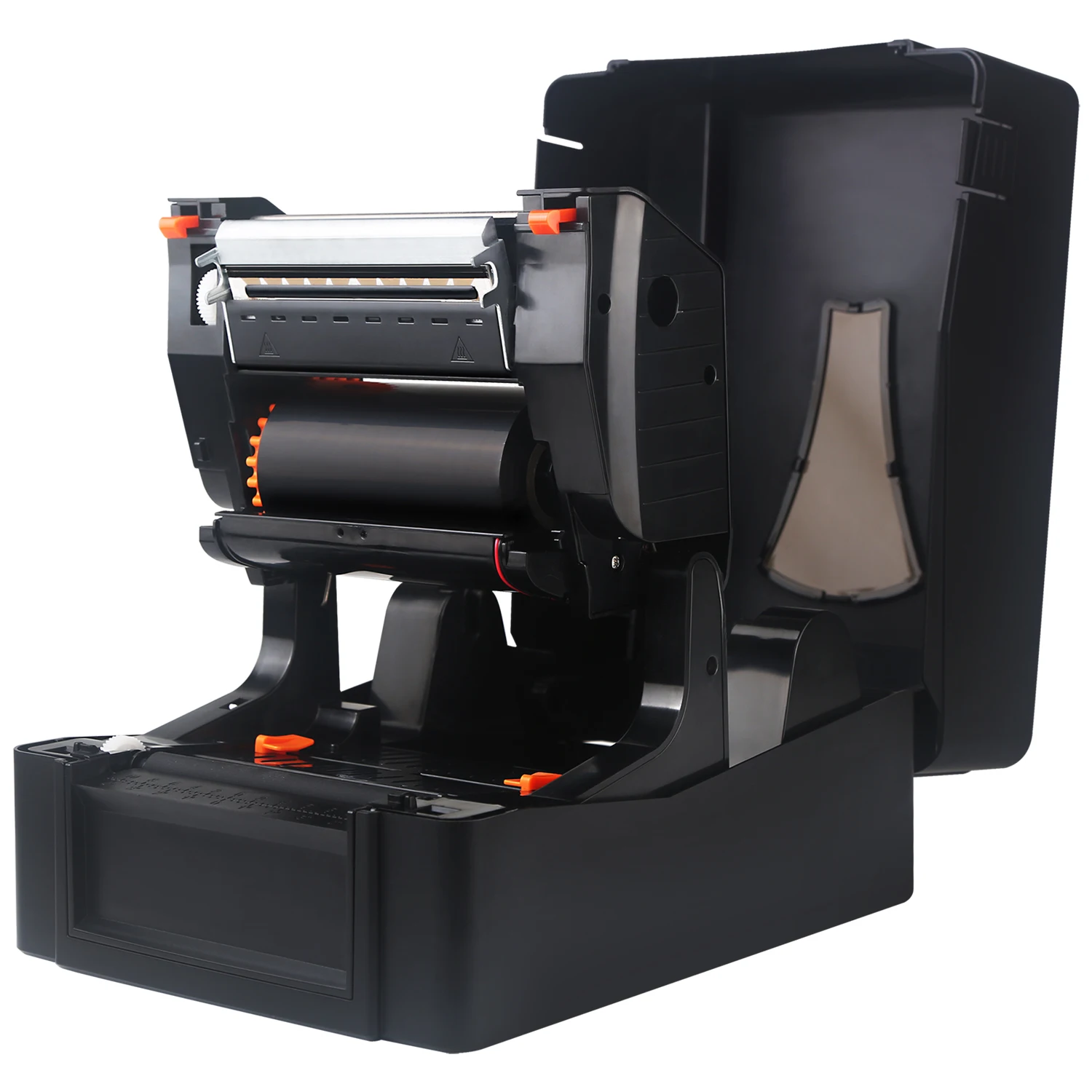 เครื่องพิมพ์ฉลากการจัดส่ง OEM เครื่องพิมพ์บาร์โค้ดความร้อนโดยตรง 203 Dpi เครื่องพิมพ์เดสก์ท็อปถ่ายโอนความร้อนสําหรับธุรกิจขนาดเล็ก