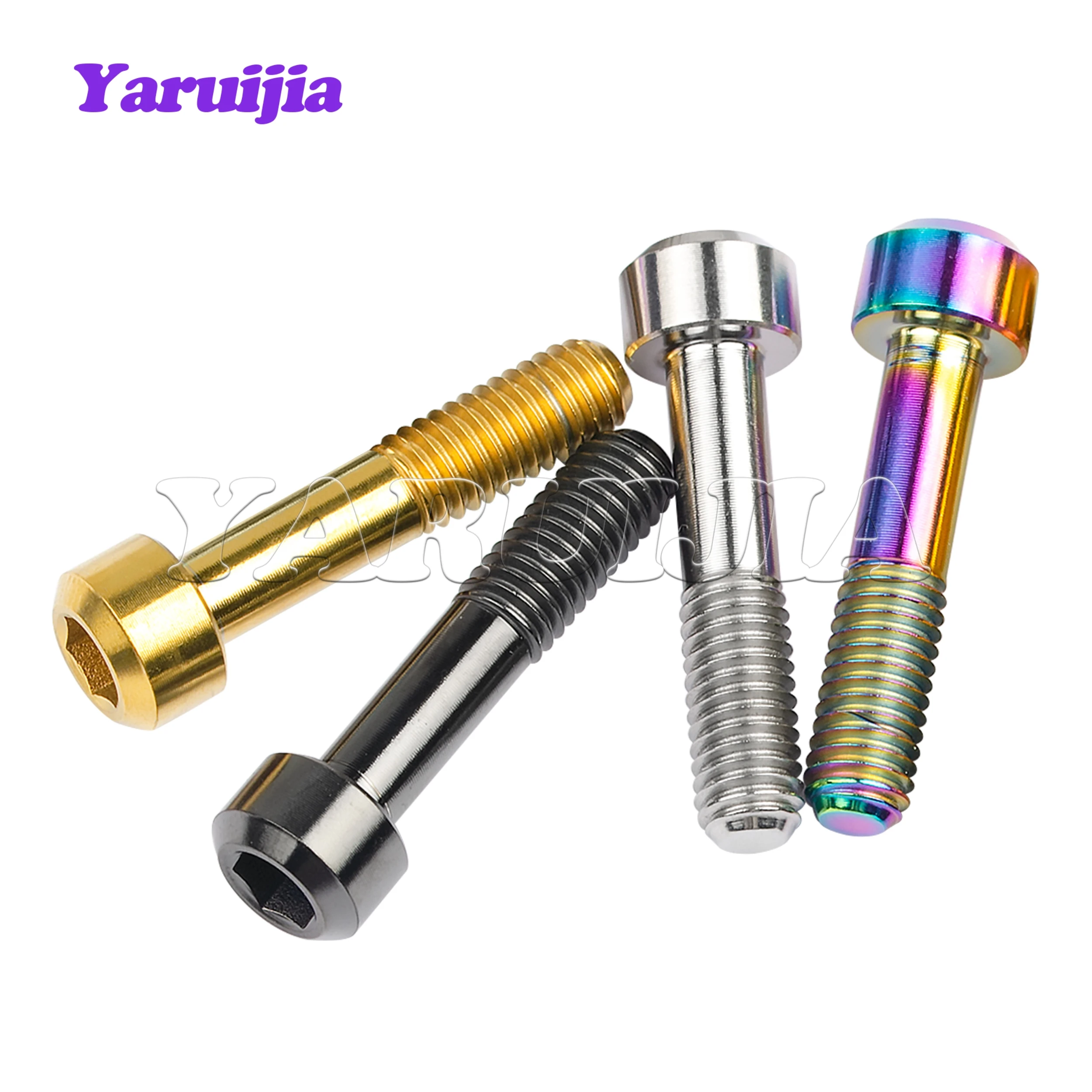 Титановый болт Yaruijia M5x23 мм, винт с шестигранной головкой и головкой для велосипедного диска для DIN912 Gr5