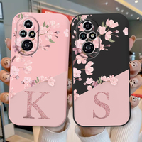 For Honor 200 Pro Case Cute Flowers Letters Shockproof Soft Silicon Protector Coque For Honor 200 Pro 200Pro Phone Case Funda