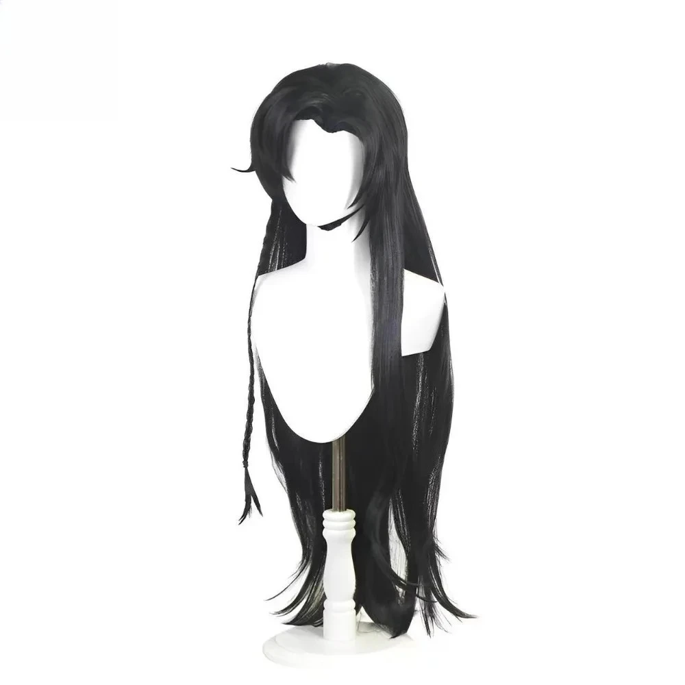 Perruque COS de bénédiction du ciel - Cheveux longs bouclés de style ancien Huacheng/Xie Lian avec extrémités coniques |   Couvre-chef de cosplay de beauté vintage