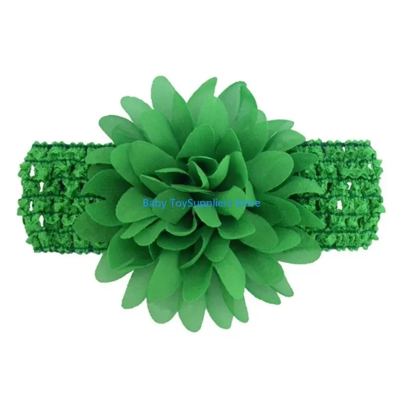 

R1WF Flower Soft Stretchy Band Headbands Hair Accessories for Baby Girls Gift