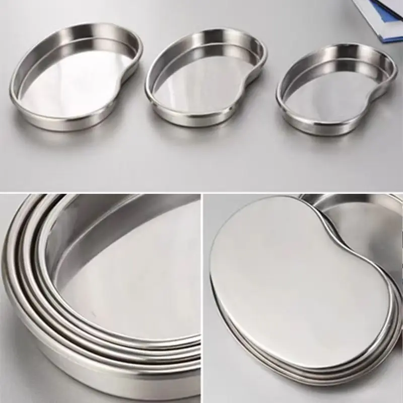 

Набор из 3 предметов, медицинская нержавеющая сталь 304, поднос для почки, стерилизация, хирургическая/пластиковая изогнутая тарелка, размер L/M/S