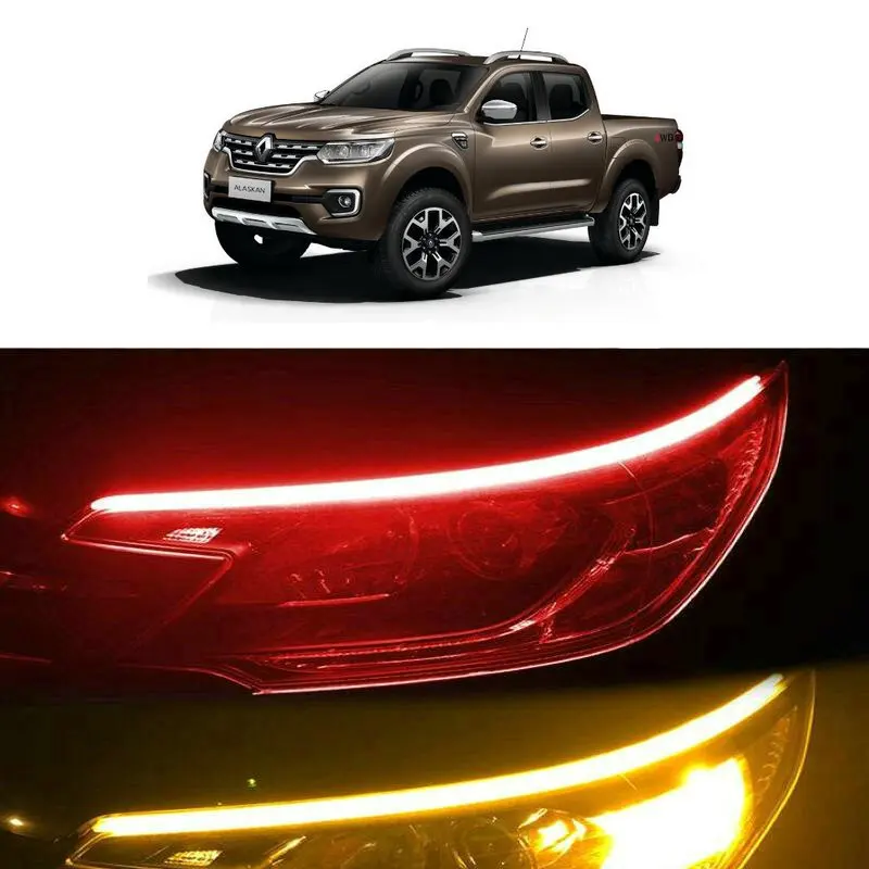 

30cm 45cm 60cm Startup Scan Flow turn signal Light For Renault Alaskan Skoda Mountiaq Subaru Baja Pickup Suzuki Equator