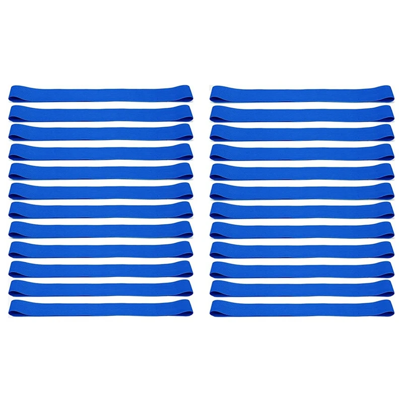 

24Pcs Beach Towel Clips Bands Lightweight Windproof Elastic Towel Bands Stretch Chair Bands Towel Holder For Vacation