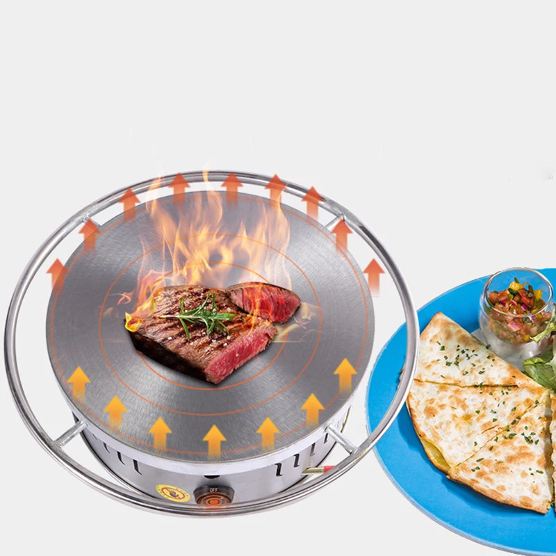 Rotating gas heating Tortilla Baking Machine Gas Thin Pancake Baking Machine