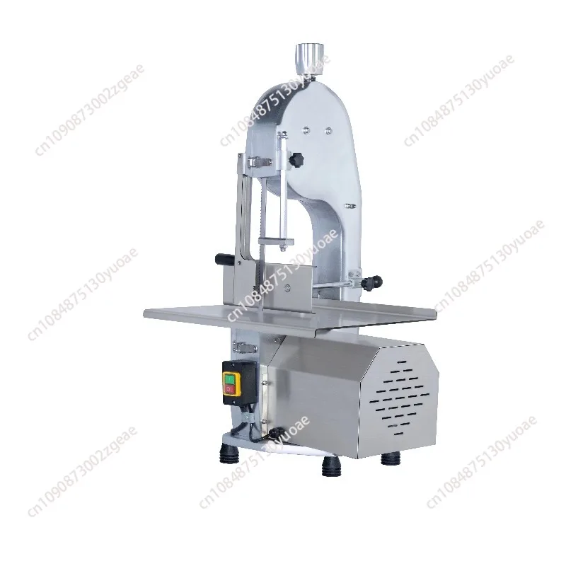 

Commercial electric meat band saw, stainless steel countertop bone saw