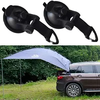 Heavy Duty Suction Cup Anchor with Securing Hook Tie Down, Camping Tarp Accessory As Car Side Awning, Fiberglass and Epoxy SUPS