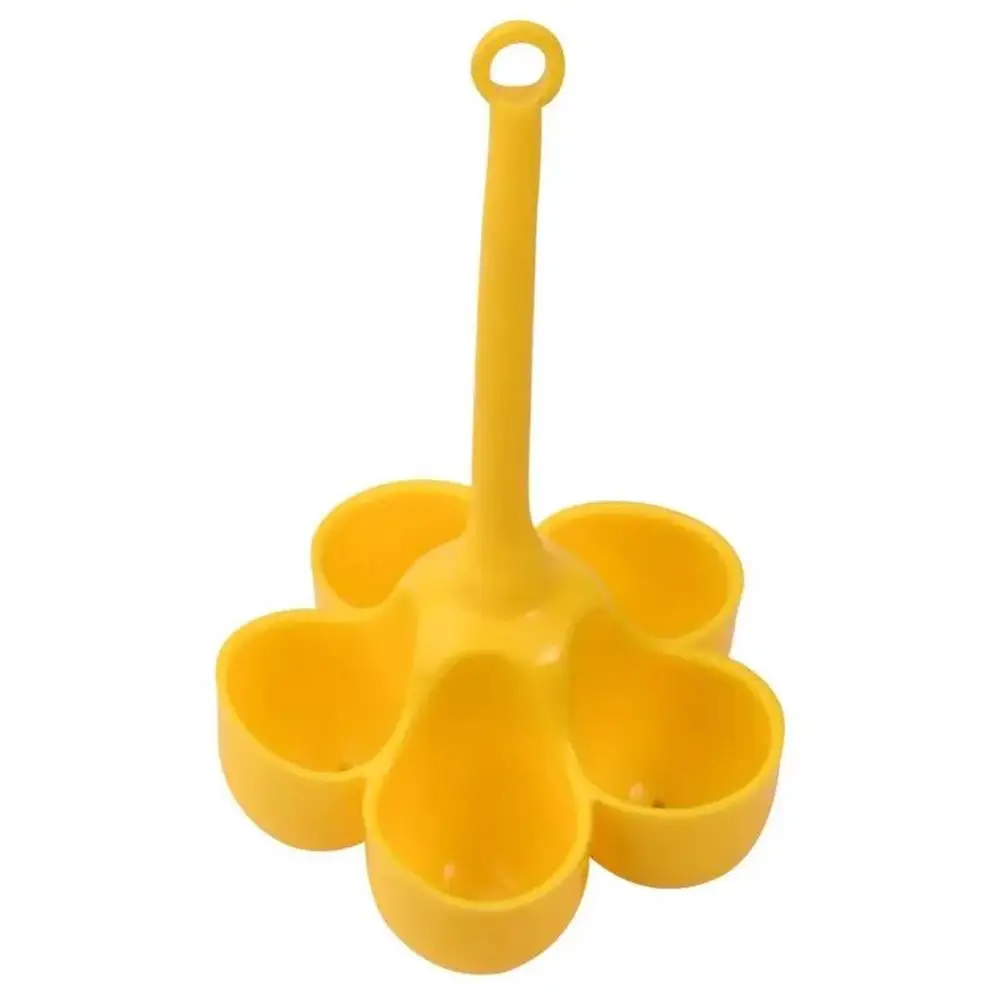 5 Hole Silicone Egg Cooker High Temperature Resistant Steamed Egg Tray Food Grade Complementary Food Tools