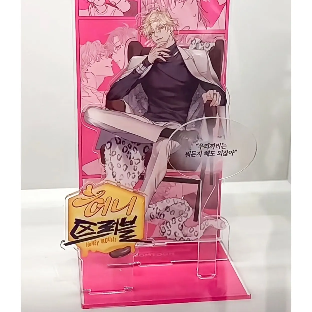 

Not Original Korean Comic Honey Trouble Acrylic Sign Stand Up Signs Desk Decoration Stands Korean Manga Around