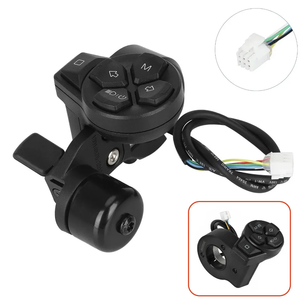 

Комбинированный кнопочный переключатель с звонком для электросамокатов Ninebot ZT3/G3/F3, аксессуары для комбинированного кнопочного переключателя фар