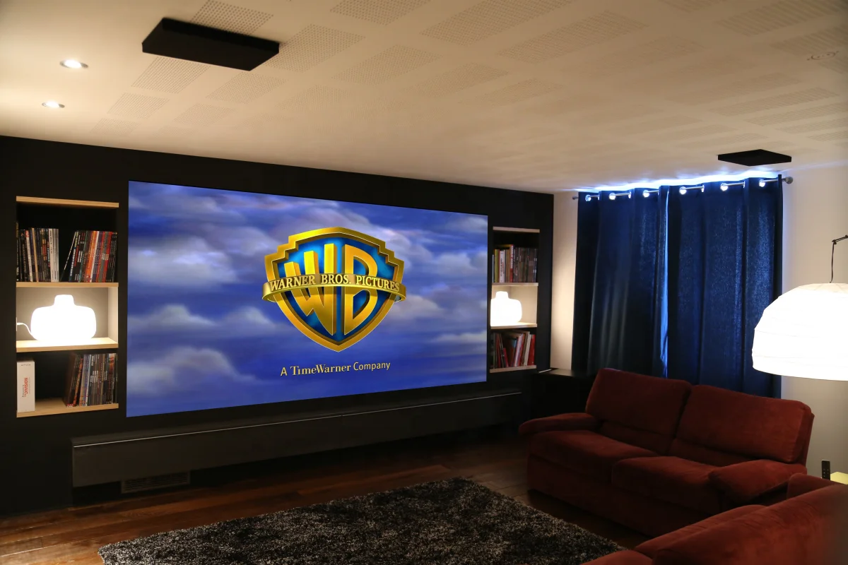 إطار ثابت 4K/8K مغطى بالمخمل، شاشة عرض شفافة صوتية، تنسيق 16:9 للمسرح المنزلي #4