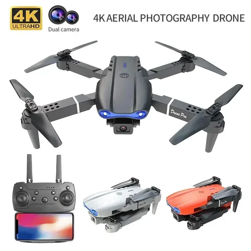 2025 Professinal Drone  With 1080P Wide Angle HD Camera  E99Pro RC Drone 4K Foldable Helicopter WIFI FPV Height Hold Gift Toy
