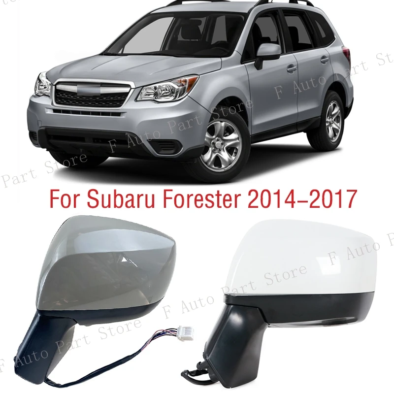 

7Pins For Subaru Forester 2014 2015 2016 2017 Car Outside Rearview Mirror Assembly Assy Side Mirror Folding Cover Frame Glass