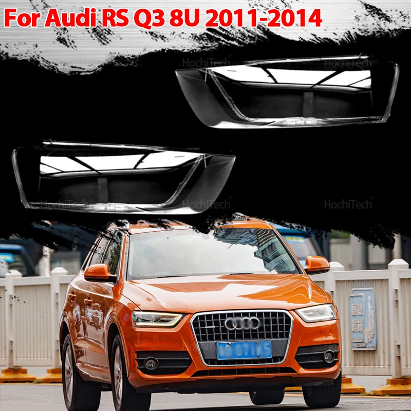 

Автомобильная прозрачная крышка передней фары для Audi Q3 8U RS Q3 Pre-facelift 2011-2014, авто стеклянный чехол для линз, колпачки для фар, абажур в виде ракушки