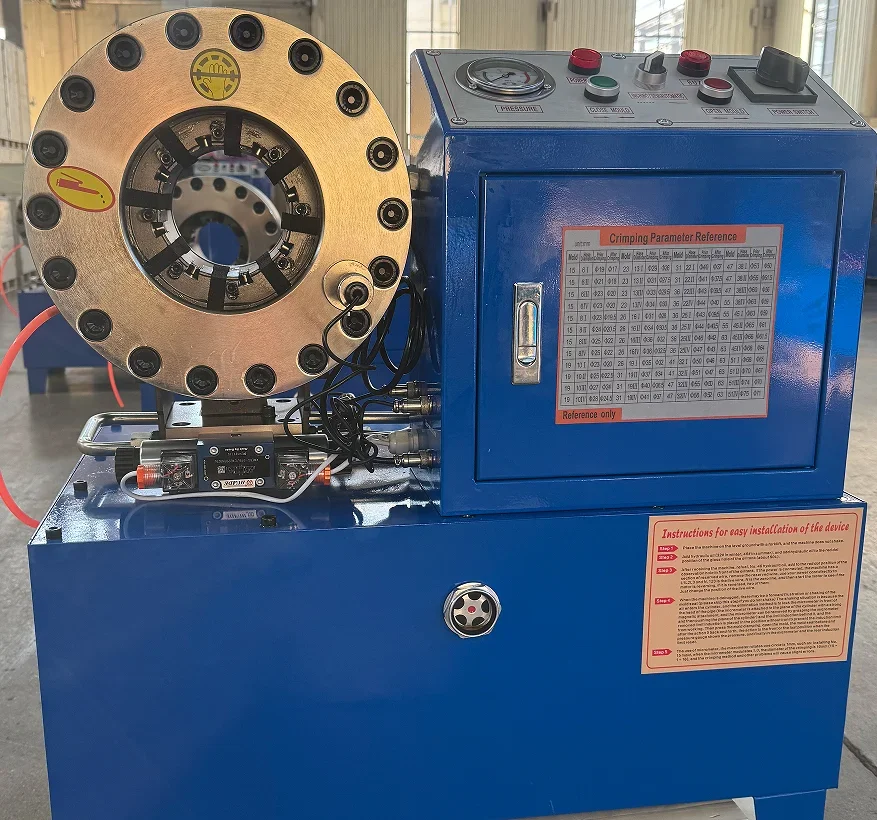 High Quality Fully Automatic 1/4-2 Inch Various Size Die Hydraulic Connector Hose Large Diameter Hose Crimping Machine