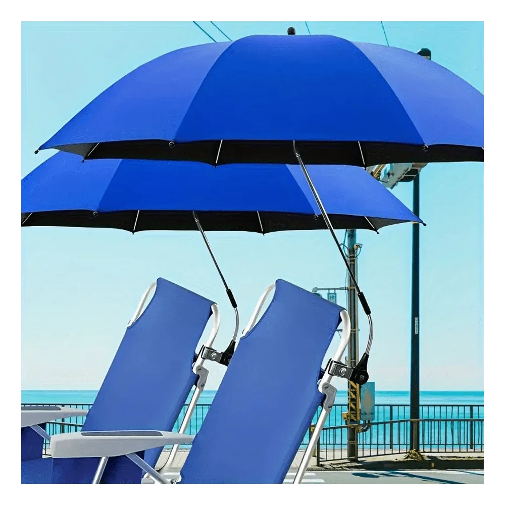 

Umbrella, 360 Chair Umbrella With Clamp, UPF50 Umbrella For Chair, Sunshade For Beach, Sand, Patio, Yard Not Includ Chair