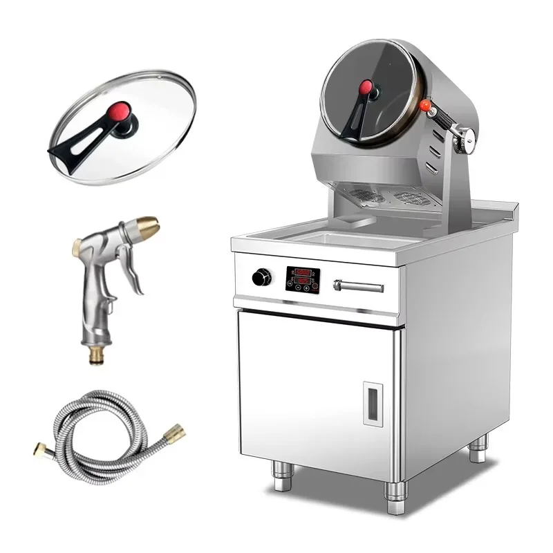 

2026Restaurant Kitchen Automatic Rotating Fried Rice Stir Fry Wok Cooking Food hine Cook Rotational Cooker Equipment