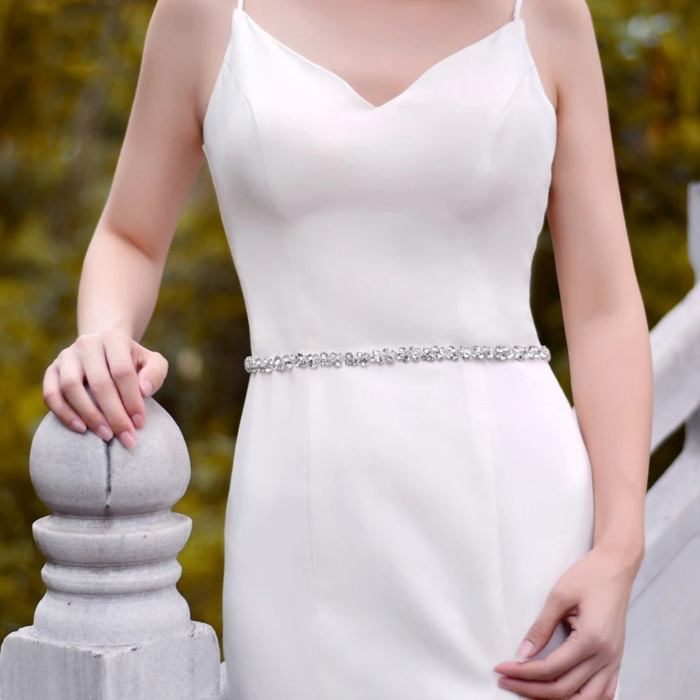 Shiny Strass Gürtel für Frauen Kleid mit Diamant Hochzeit Gürtel für Frauen Braut Gürtel mit Band Schärpe Hochzeit Zubehör