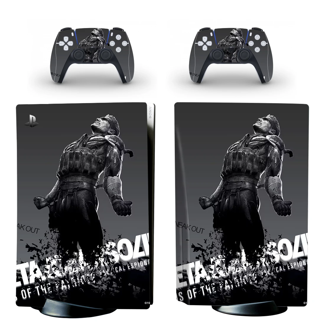 Metal Gear Solid PS5 Disc Skin Sticker Decal Cover for Console Controller PS5 Disk Skin Sticker Vinyl