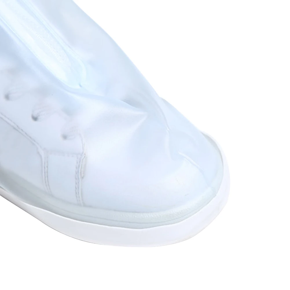 

Reusable Waterproof Rain Shoe Covers High Top Boot Covers Zipper Slip Resistant Overshoes Outdoor Cycling Camping Fishing